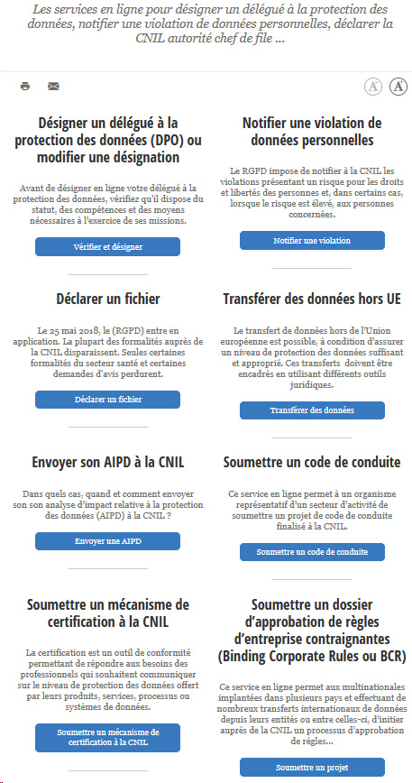 Services CNIL